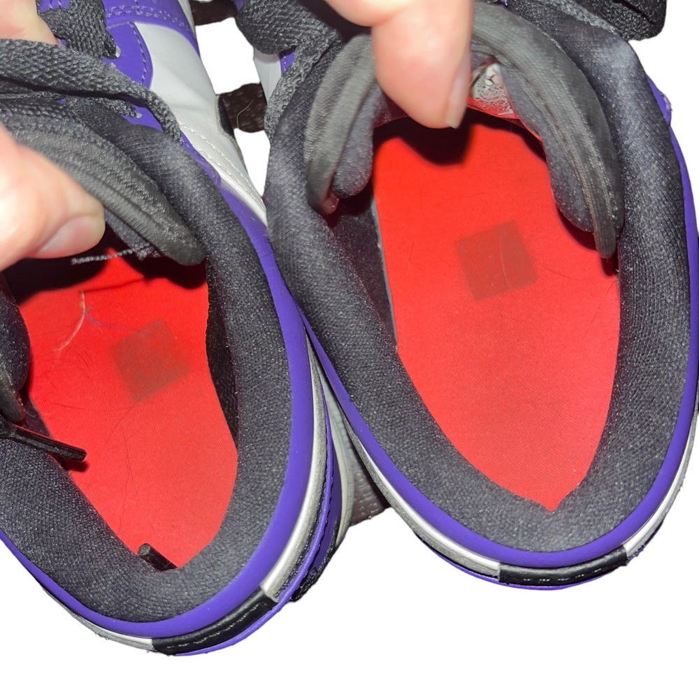 2020 Air Jordan 1 Low 'Court Purple' Mens sneakers size 8 553558-500l - Picture 8 of 10